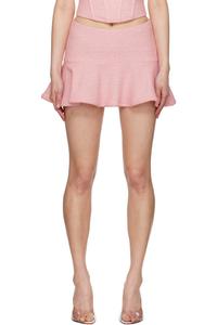 Парижская твидовая мини-юбка Misbhv, розовый