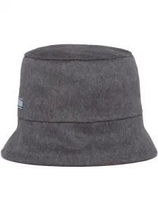 Кашемировая панама с нашивкой-логотипом Prada, серый