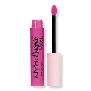 Жидкая матовая помада Lip Lingerie XXL, стойкая NYX Professional Makeup, Knockout (bubblegum pink)