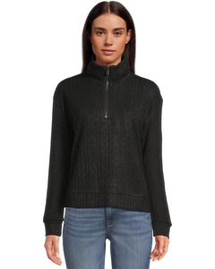 Женский худи Splendid Sweatersoft 1/4 Zip, Black