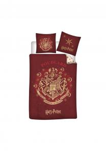 Комплект постельного белья Harry Potter – 1 пододеяльник 140x200 и 1 наволочка Cofi, красный 140x200+65x65см