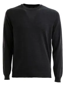 Свитер с круглым вырезом и длинными рукавами Zanone, серый