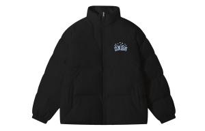 DNBH Пуховик Unisex, Black Blue Text