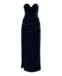 Бархатное платье Rotate Birger Christensen, синий