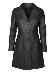 Кожаное пальто Jcc, черный