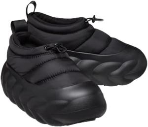 Унисекс тапочки Crocs Overpuff Shorty для взрослых, черный