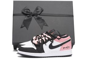 Баскетбольные кроссовки Air 1 Vintage женские с низким верхом розового цвета Jordan, розовый