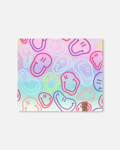 Эластичный трикотажный топ без бретелей с разноцветным принтом в виде смайликов Deux Par Deux