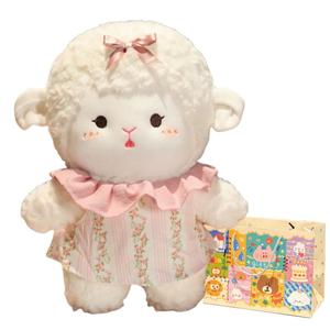 Плюшевая кукла Alpaca Cloud Sheep высотой 25см/35см/45см Small bubble, розовый