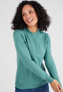 Джемпер Damart BOUTONNÉ, Eucalyptus/Green