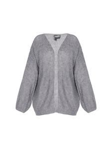 DreiMaster Женский кардиган серого меланжевого цвета