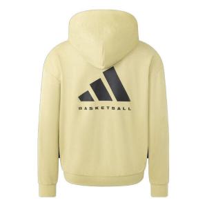 Толстовка баскетбольная замшевая толстовка с капюшоном Adidas, золотой