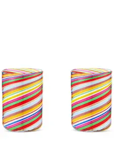 Набор из двух бокалов rainbow swirl, 10,5х7,5 см, Aquazzura Casa, розовый