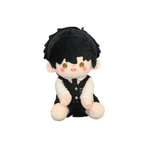 Сменная хлопковая кукла плюшевая кукла высота 40см XIAOCAIXIONG, черный