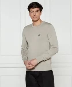 Свитер Regular fit Calvin Klein Jeans, бежевый