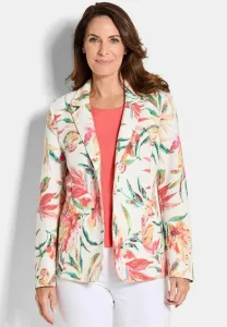 Floraler aus waffel blazer Goldner, Colourful Patterned