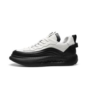 Повседневные кроссовки мужские низкие черно-белые PARDASAUL