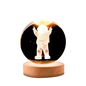 Светящиеся стеклянные украшения, премиальная атмосферная, светящаяся лампа "Звездное небо" Star mobs, Astronaut