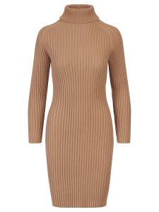 Вязаное платье APART, коричневый