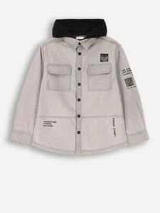 Coccodrillo Рубашка-куртка серо-черного цвета