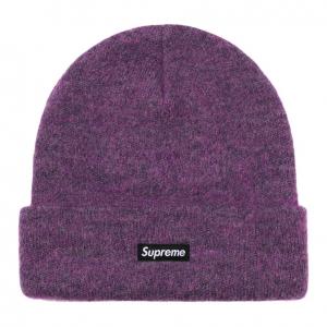 Supreme Мохеровая шапка FW24, Purple