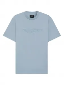 Футболка с вышитым логотипом из коллаборации с Aston Martin Boss, синий