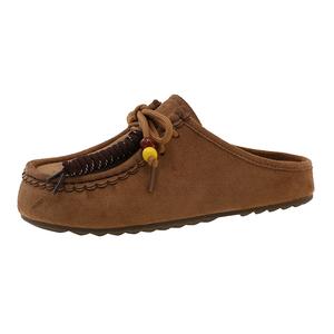 KLAOSD Женские бесшумные закрытые тапочки с устойчивостью к истиранию коричневые, цвет Brown