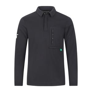 Футболка поло мужская осенняя EUROPEAN TOUR, черная