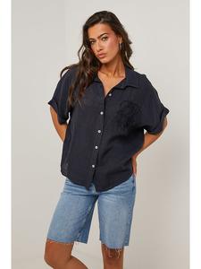 Блузка Le Monde du Lin, черный