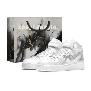 Nike Кроссовки Air Force 1 Unisex Mid top White/Gray