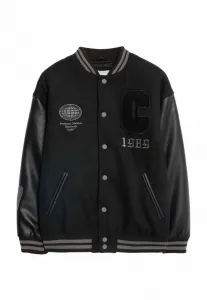 Куртка-Бомбер в университетском стиле Marks & Spencer, Black