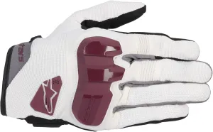 Мотоциклетные перчатки Alpinestars Chrome для женщин, бело-красные, размер S, Cream/Burgundy