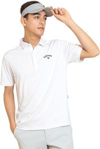 Мужская рубашка-поло Callaway с коротким рукавом (впитывает пот, быстро сохнет, имеет охлаждающую подкладку) / для гольфа / C25134107 Мужская, белый