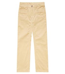 Расклешенные брюки из хлопкового вельвета Junon Bonpoint, бежевый