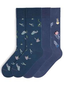Носки Von Jungfeld Classic & Icons Socken Bundle, темно-синий