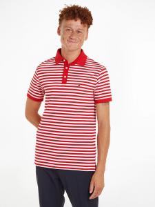 Поло Tommy Hilfiger Poloshirt, цвет Rot/Weiß