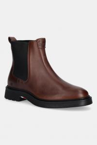 Кожаные ботинки HILFIGER COMFORT LWT LTH CHELSEA Tommy Hilfiger, коричневый