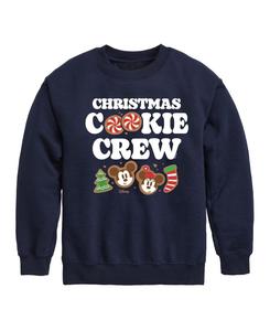 Детская толстовка с длинными рукавами и круглым вырезом в стиле рождественского печенья с Микки и Минни Маус (8-20 лет) Disney, Navy