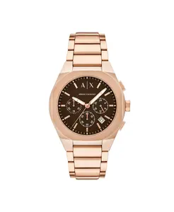 Мужские кварцевые хронограф в корпусе из нержавеющей стали розового золота, 42 мм A|X Armani Exchange