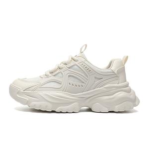 Кроссовки для увеличения роста. Износостойкие и легкие. Низкие массивные кроссовки для женщин ZHR, Beige