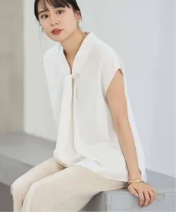 Блузка без рукавов с бантом Noble, цвет White A