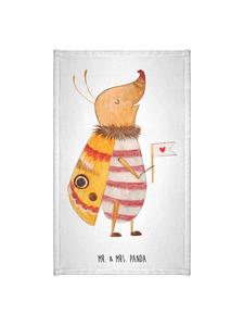 Mr. & Mrs. Panda Туалетное полотенце для гостей, флажок с изображением моли без надписи, белого цвета