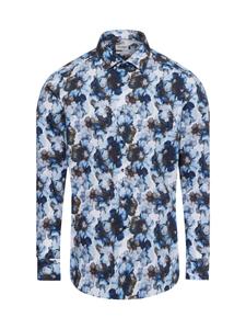 Рубашка на пуговицах классического кроя OLYMP, синий