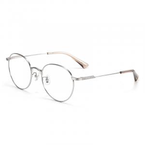 Police Титановая круглая оправа для очков унисекс, VPLR45K-0579/Silver