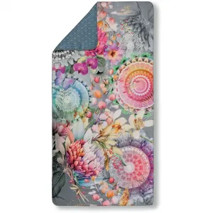 Модные пляжные полотенца Olinga Путешественное полотенце - спортивное полотенце, йога, микрофибра, впитывающее Hip, серый