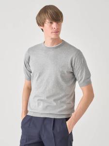 Хлопковая трикотажная футболка с коротким рукавом | KIELL | 30 г, современный крой