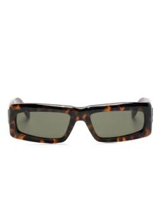 Солнцезащитные очки Yreka в прямоугольной оправе Palm Angels, коричневый