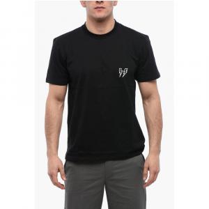 Футболка облегающего кроя DOUBLE BOLT из хлопка Neil Barrett, Black