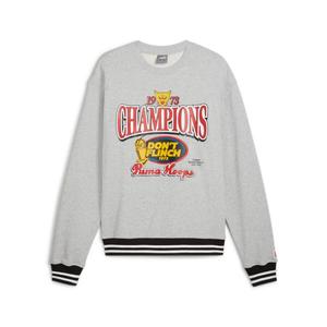 Толстовка Puma Puma Champs Crew, пятнистый серый