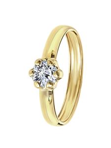 Круглое кольцо из золота 375 пробы Lucardi